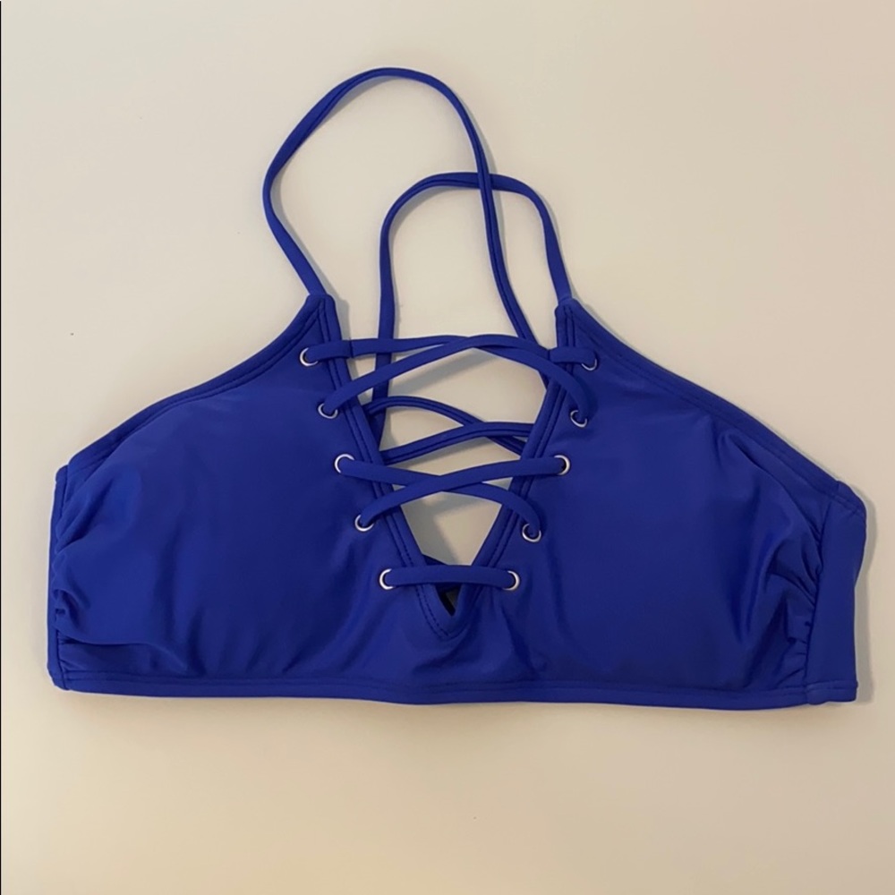 Blue Xhilaration strappy bikini top